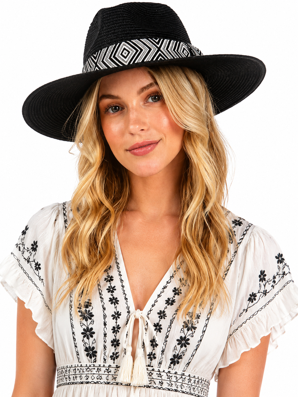 Pagosa Springs Black Straw Sun Hat