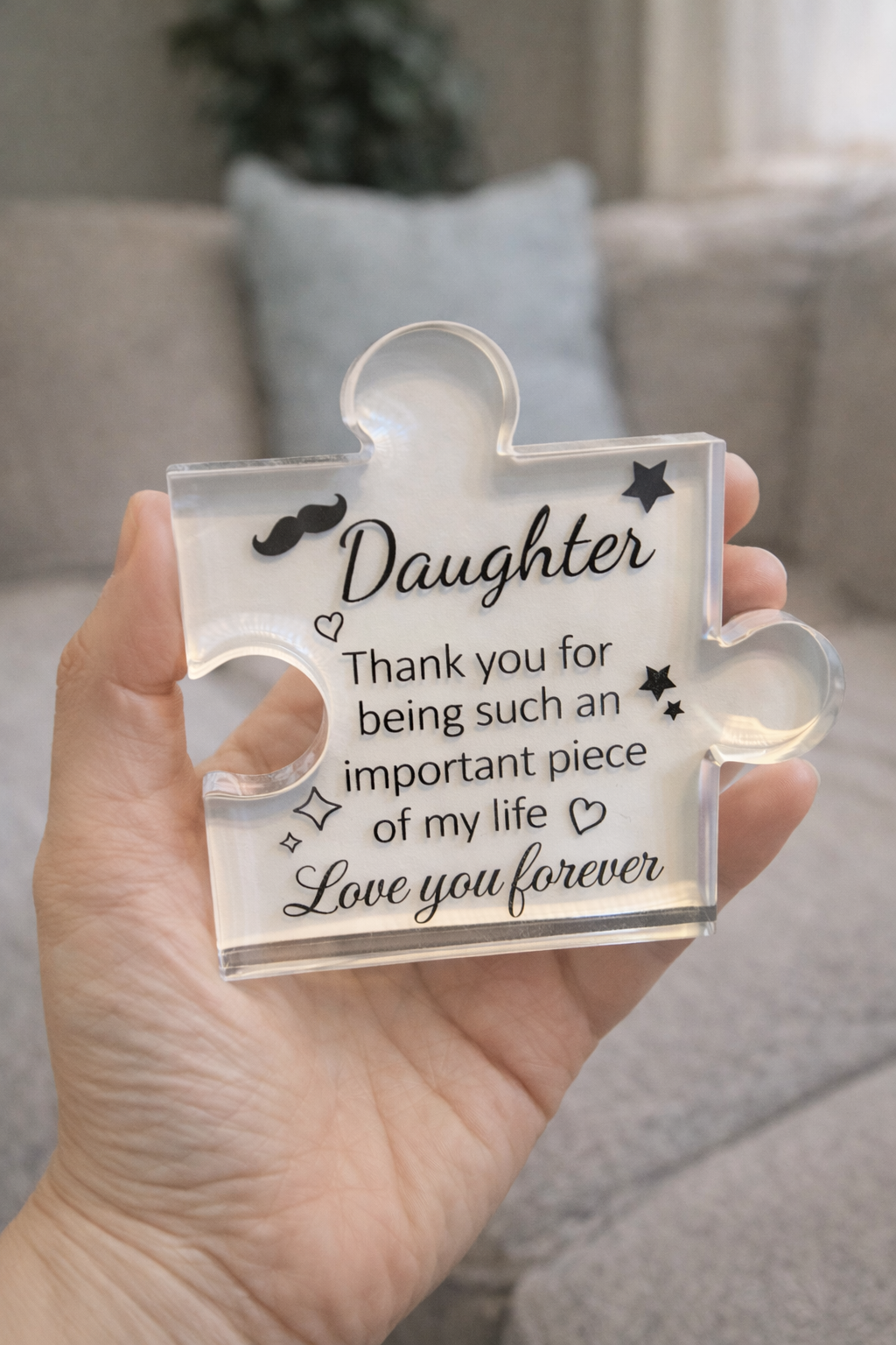 Daughter Puzzle Piece-Acrylic