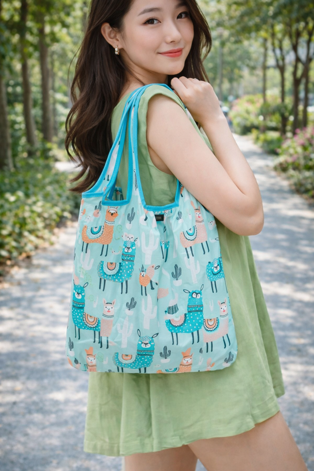 No Drama Llama Reusable Tote Bag