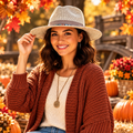 Malibu Beach Gray Straw Hat