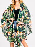Tropical Escape Navy Kimono