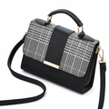 Houndstooth Handbag for Women-Crossbody Purse With Top Handle-Multiple Color Options