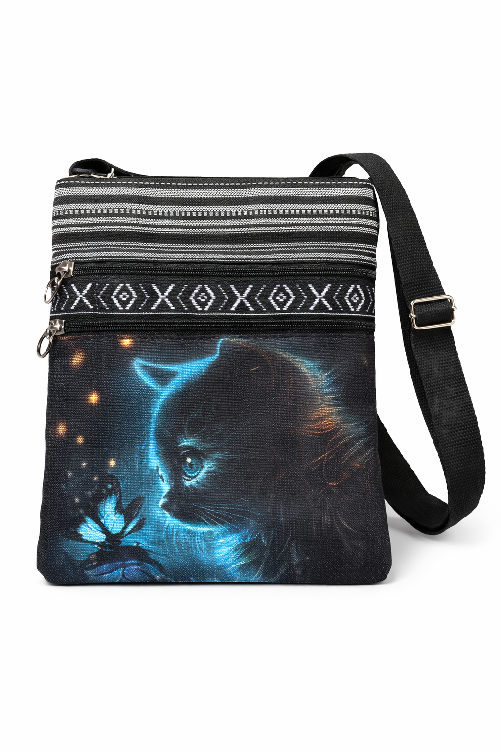 Glowing Kitty Crossbody Bag