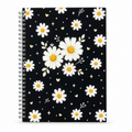 Midnight Daisy Spiral Notebook