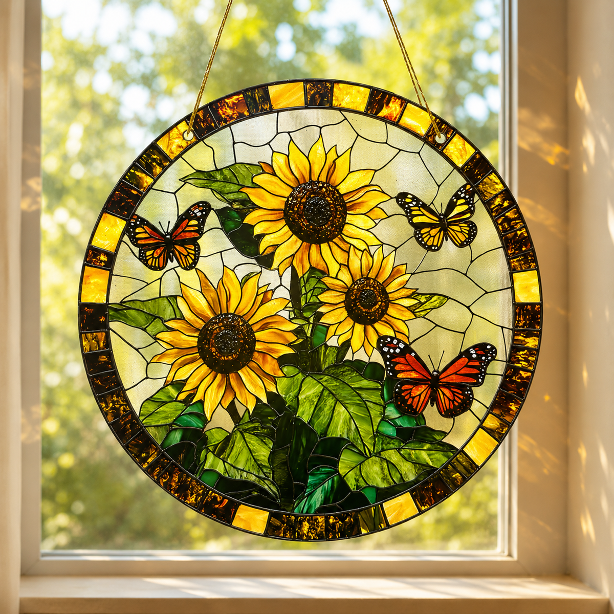 Sunshine & Butterflies Acrylic Suncatcher