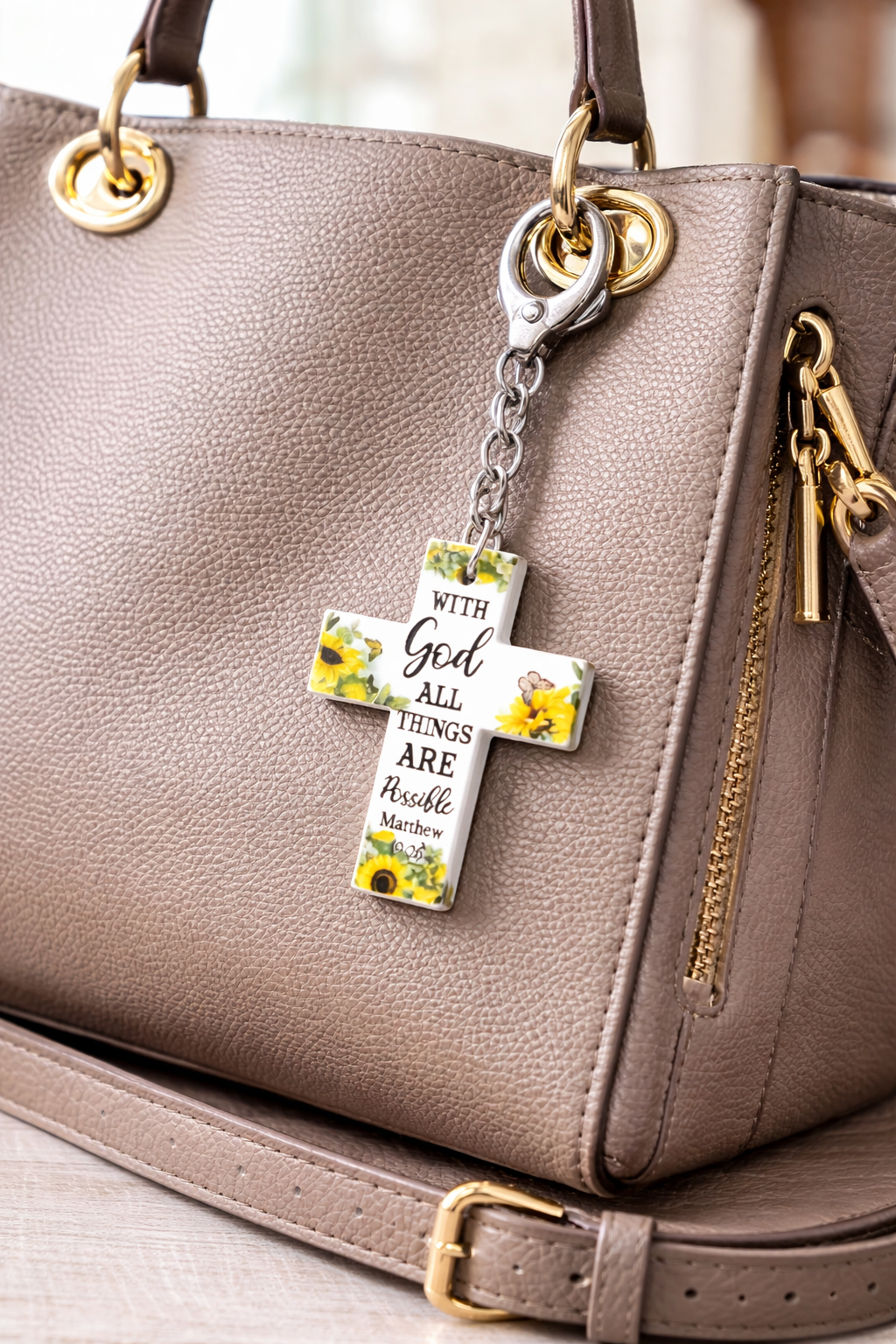 Faith Cross Keychains