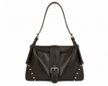 Coffee Colored Retro Studded Shoulder bag