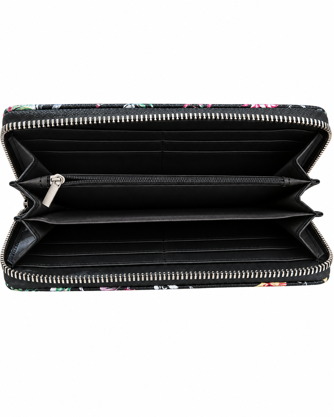 Midnight Garden Floral Wristlet Wallet