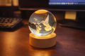 Hummingbird Crystal With Light Up Stand