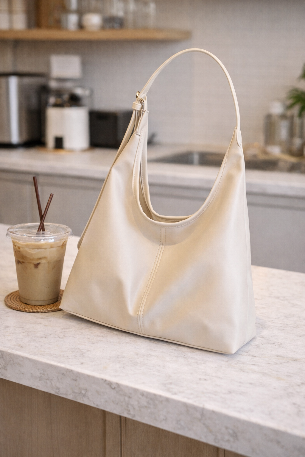 Hobo Shoulder Bag for Women – Slouchy Faux Leather Tote, Everyday Handbag (Multiple Colors)