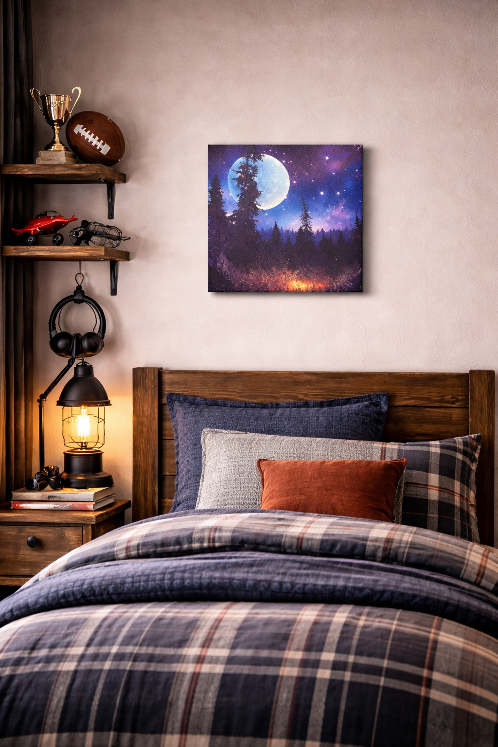 A Starry Night Led Canvas Print