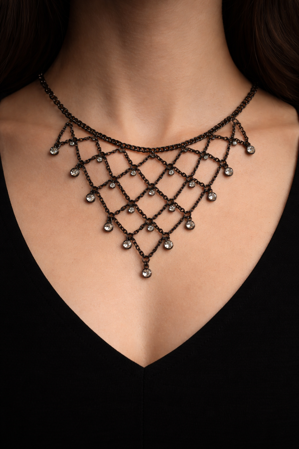 Sparkle Net Necklace