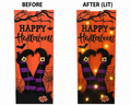 Happy Halloween LED Wooden Porch Sign – 24” x 8”