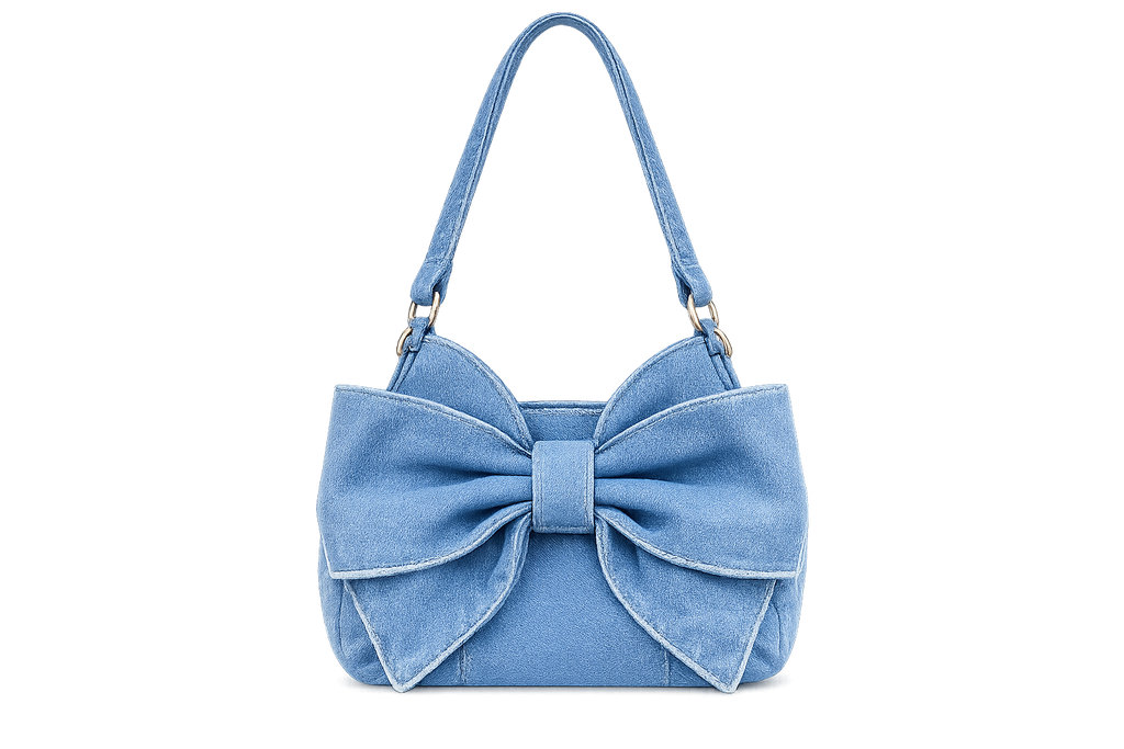 Denim Bow Handbag