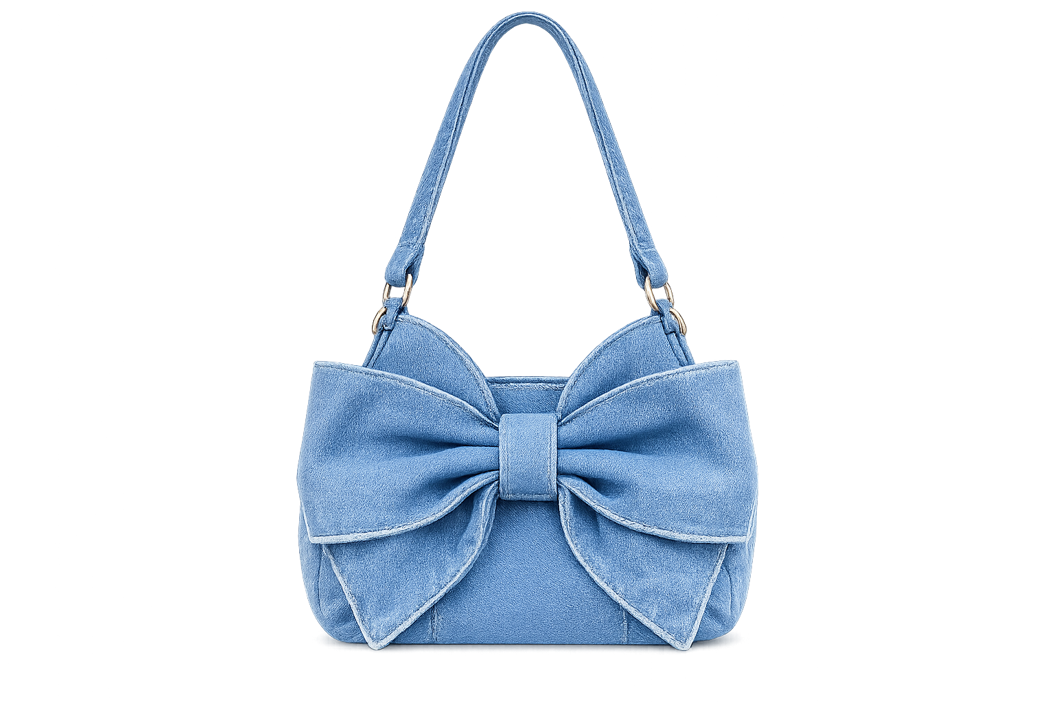 Denim Bow Handbag