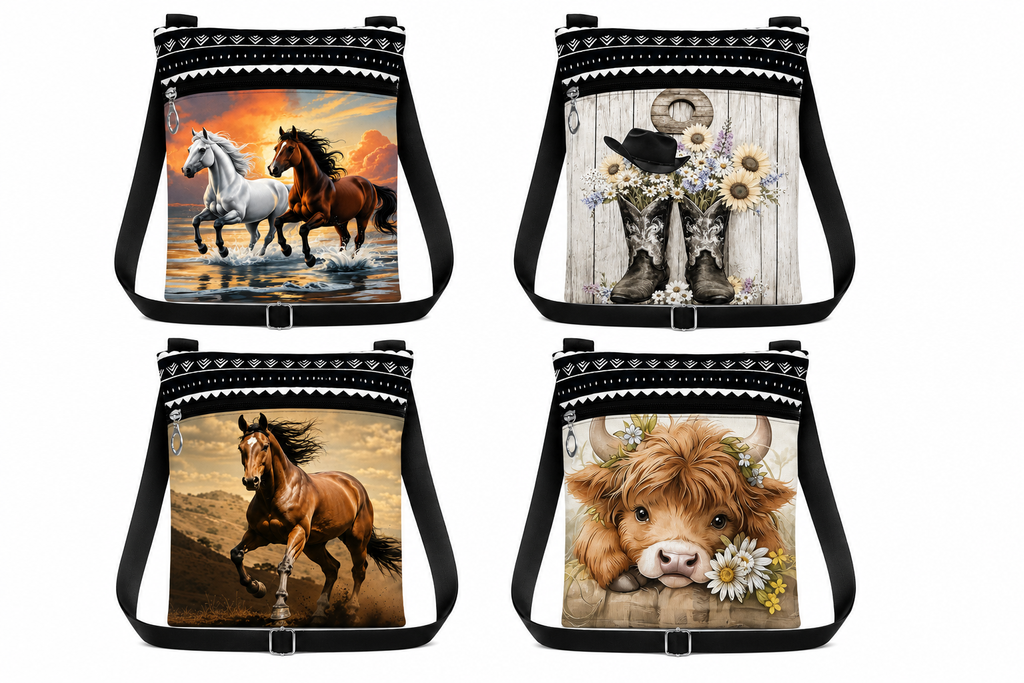 Casual 2D Flat Print Crossbody Bag-Multiple Options