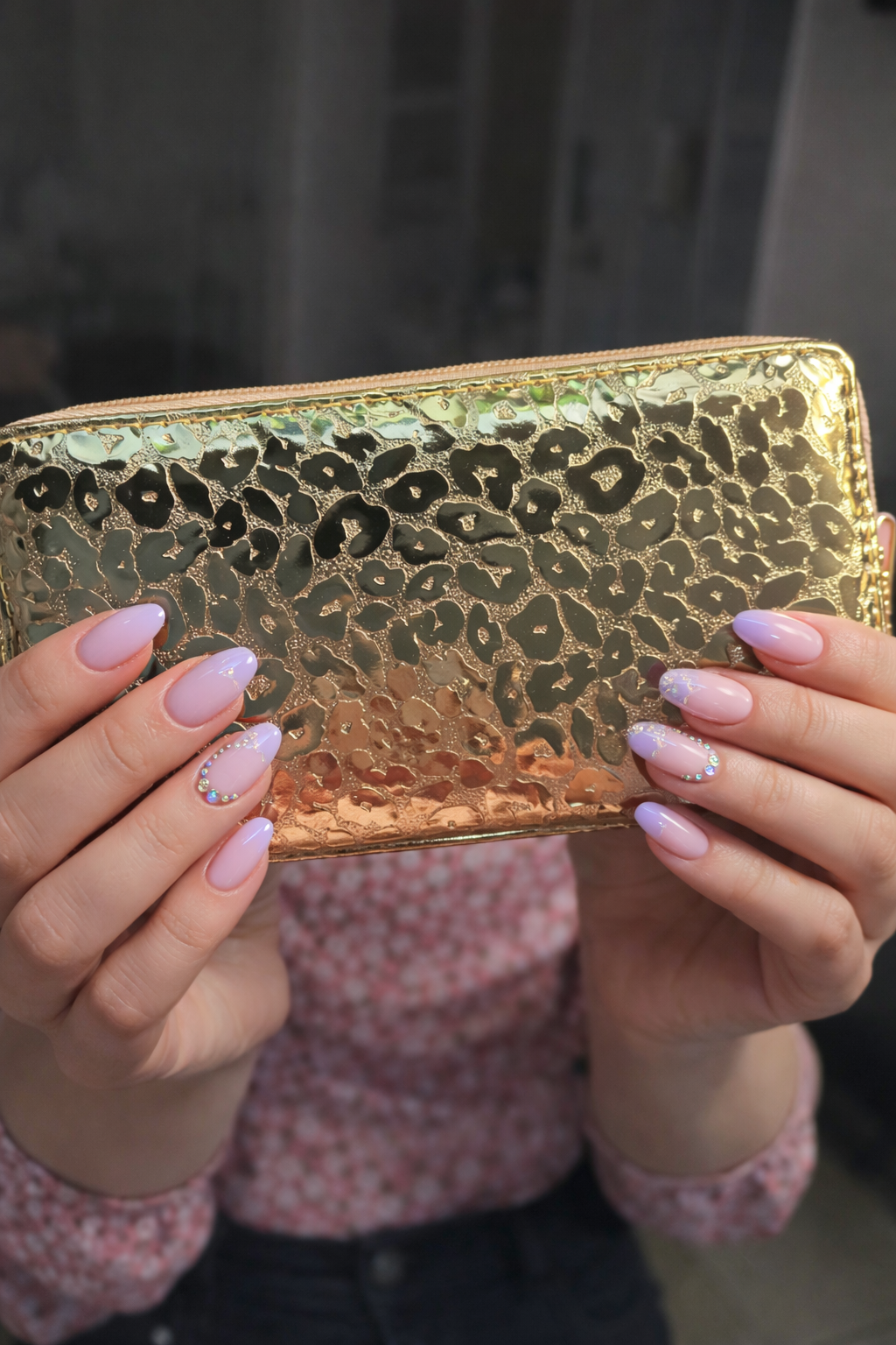 Golden Glam Leopard  Wallet