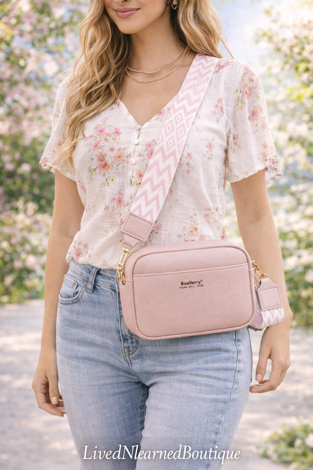 Blossom Breeze Crossbody Bag for Women-Multiple Color Options