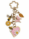 Sweet as Honey Heart Keychain & Bag Charm