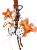 Western Teddy Bear & Star Bag Charm Keychain