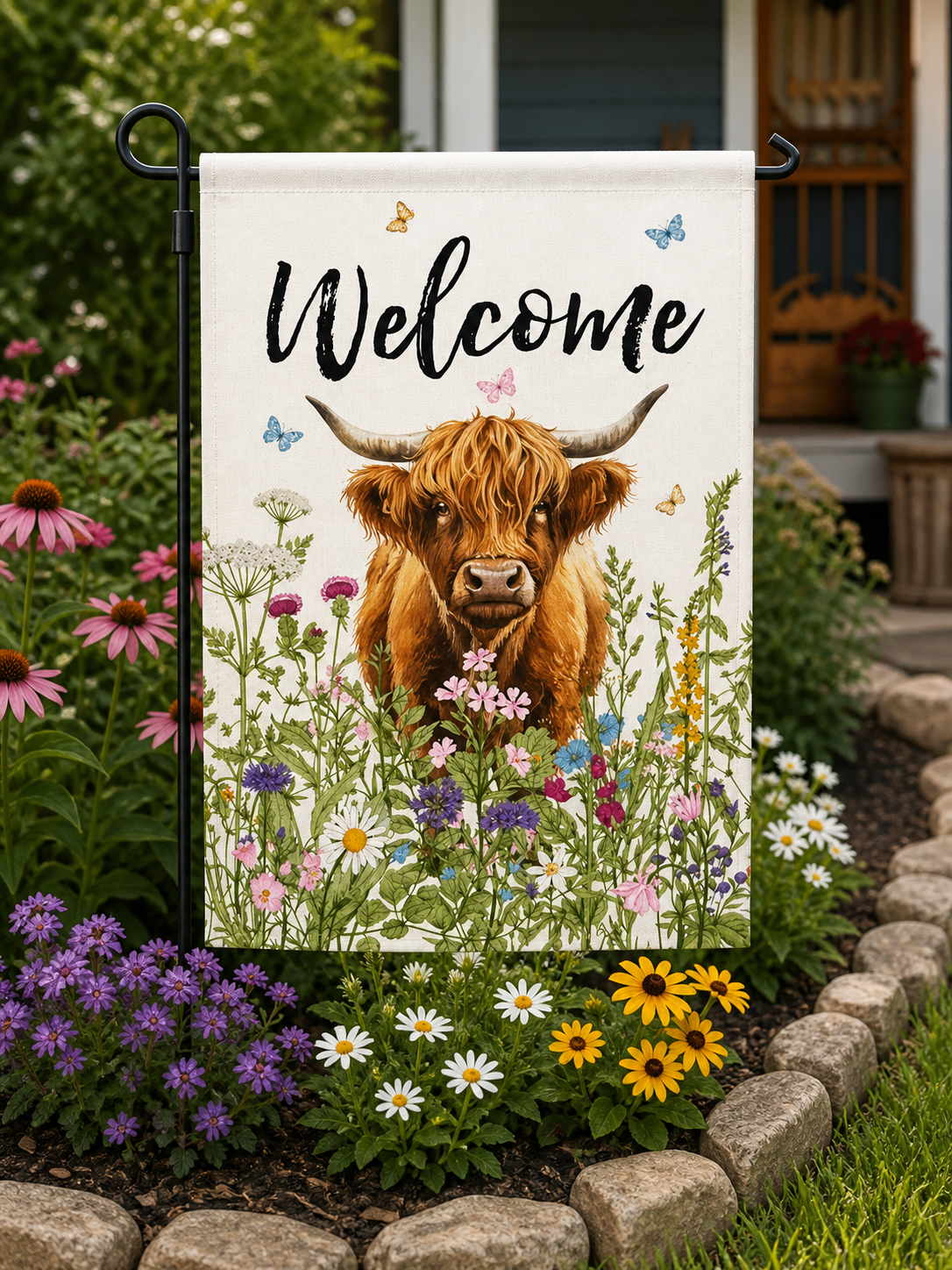 BUNDLE AND SAVE Complete Garden Flag Set (Flag +Stand)