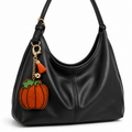 Sparkling Rhinestone Pumpkin Keychain Bag Charm