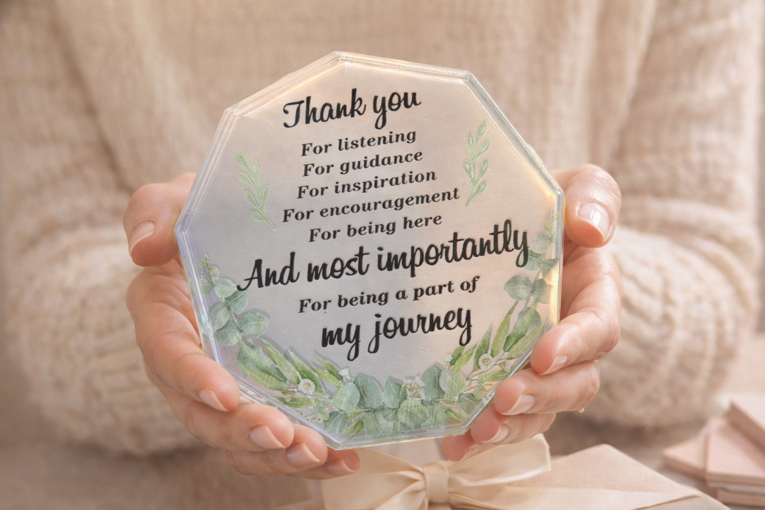Thank You Journey Acrylic Plaque