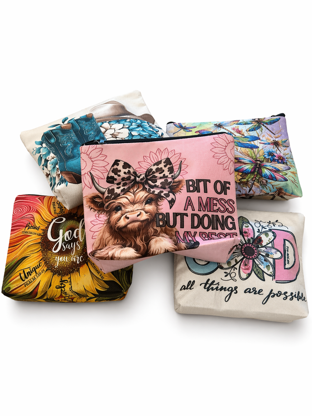 Multi-Use Zipper Pouch Collection | Makeup Bags, Travel Pouches & Organizer Bags