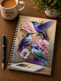 Serenity Hummingbirds Spiral Notebook