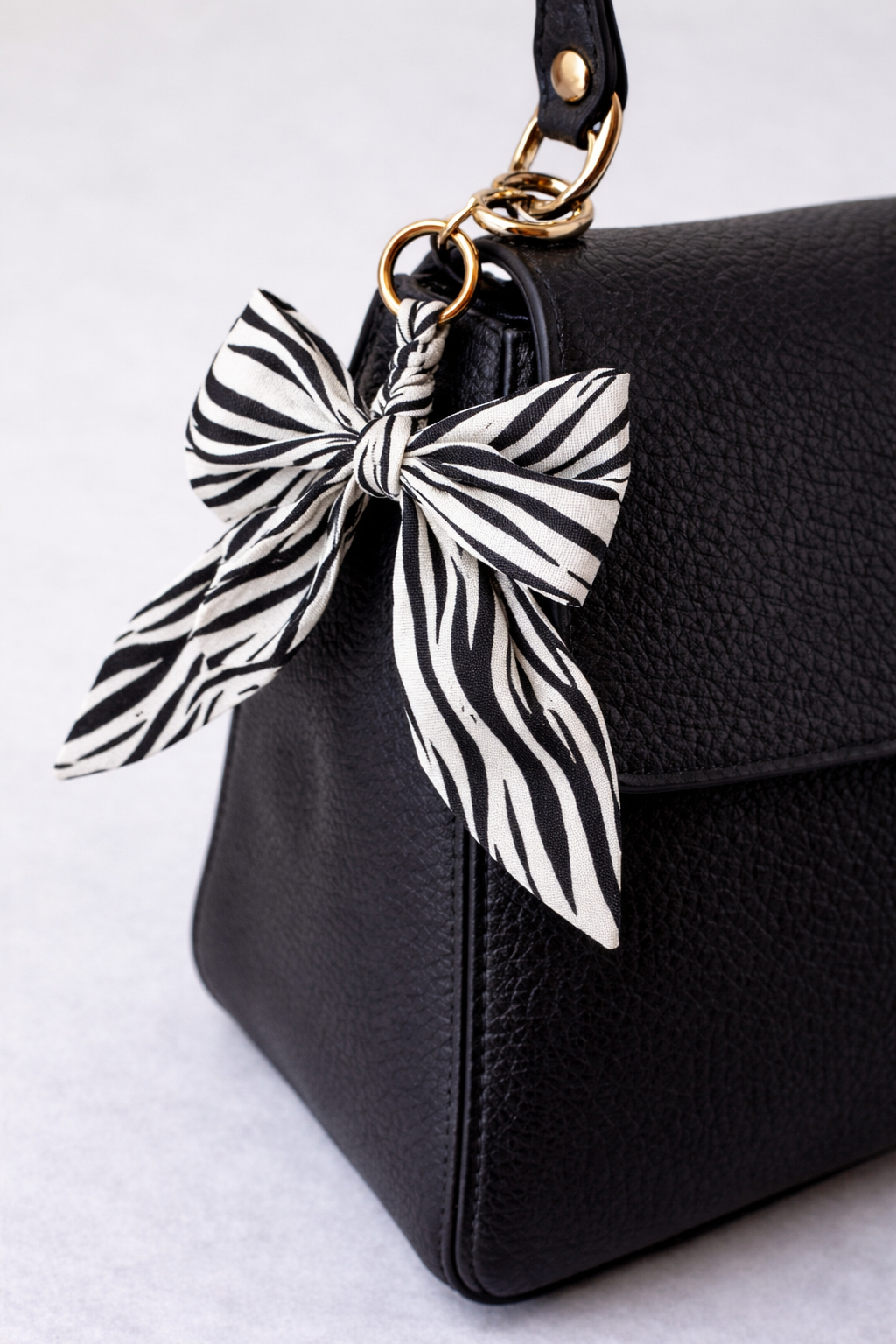 Zebra Stripes Bag Charm