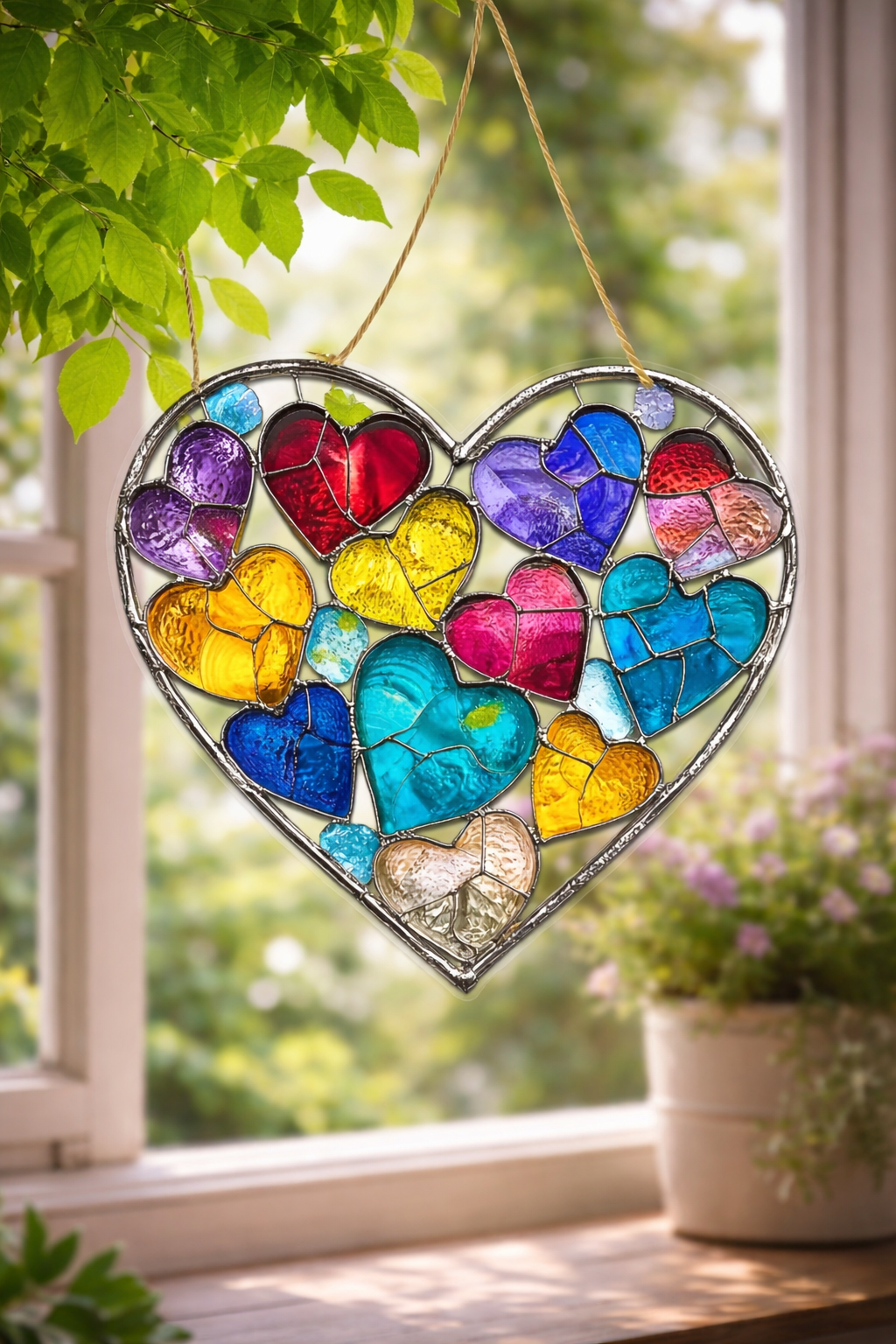 Hearts Sun Catcher