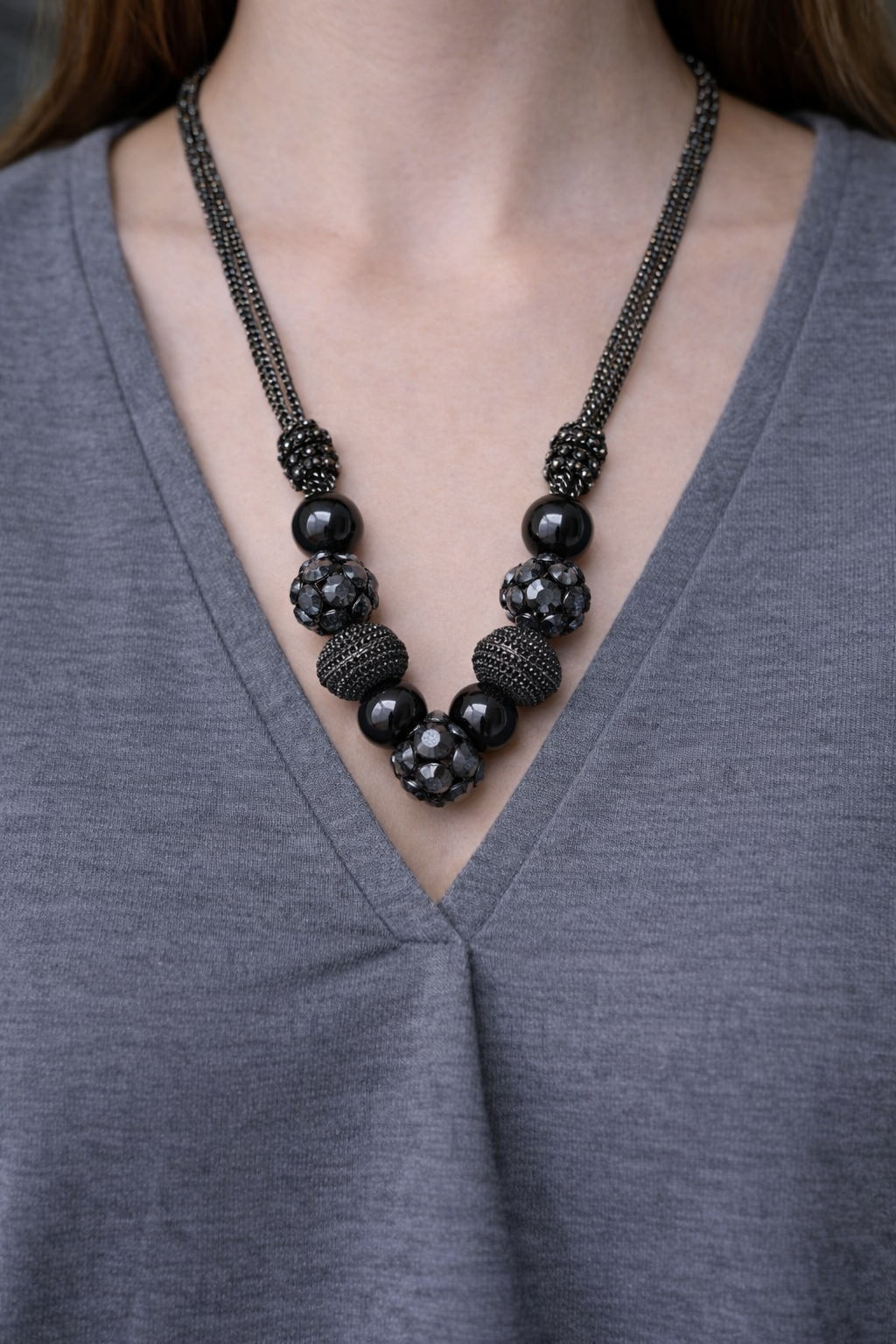 Midnight Mirror Necklace