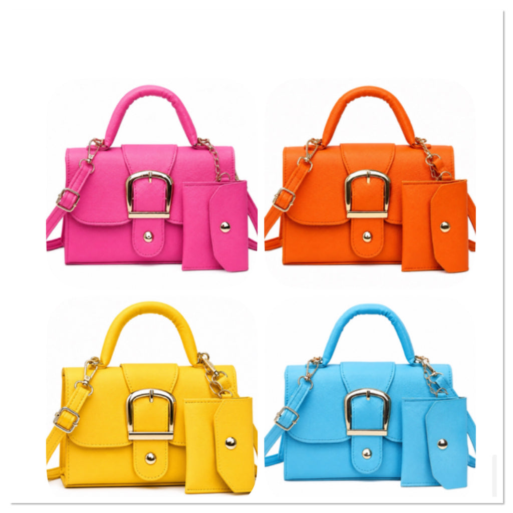 Mini Buckle Crossbody Purse Collection-Multiple Color Choices