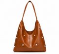 Everyday Luxe Studded Hobo Shoulder Bag – Multiple Color Options