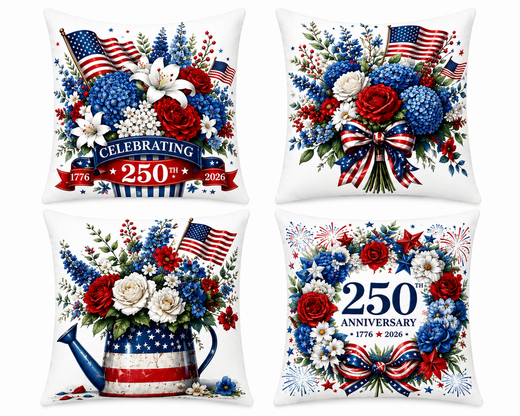 250th Anniversary  Pillow Covers-Multiple Style Choices
