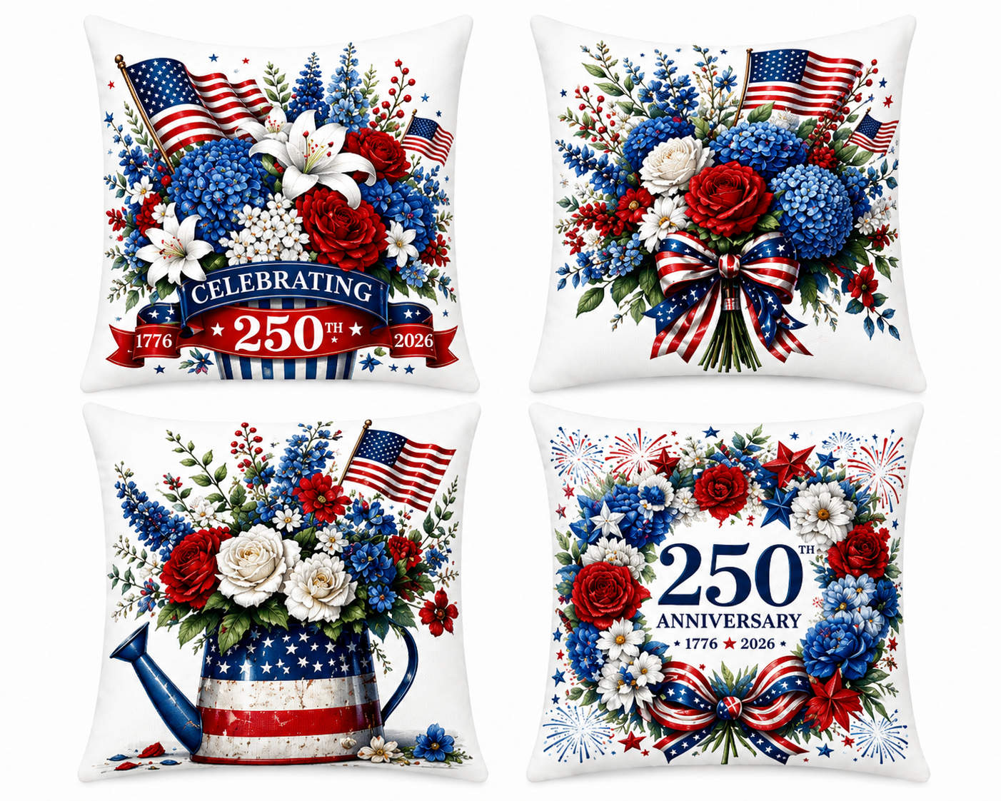 250th Anniversary  Pillow Covers-Multiple Style Choices