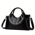 Soft Leather Hobo Shoulder Bag with Adjustable Strap – Slouchy Everyday Handbag (Multiple Colors)
