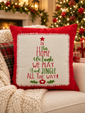 Jingle All the Way Holiday Pillow