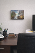 Cabin Day Led Canvas Print