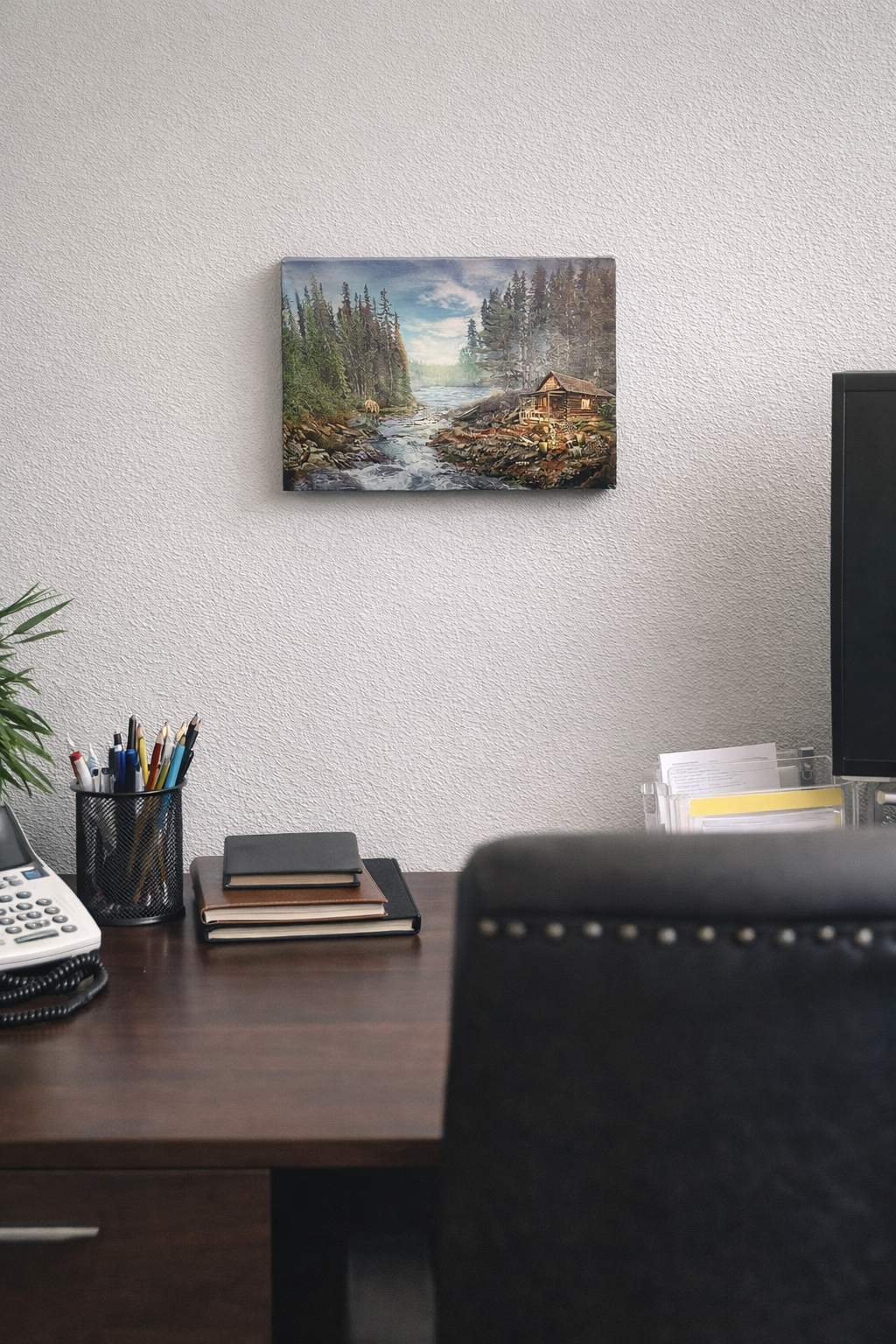 Cabin Day Led Canvas Print