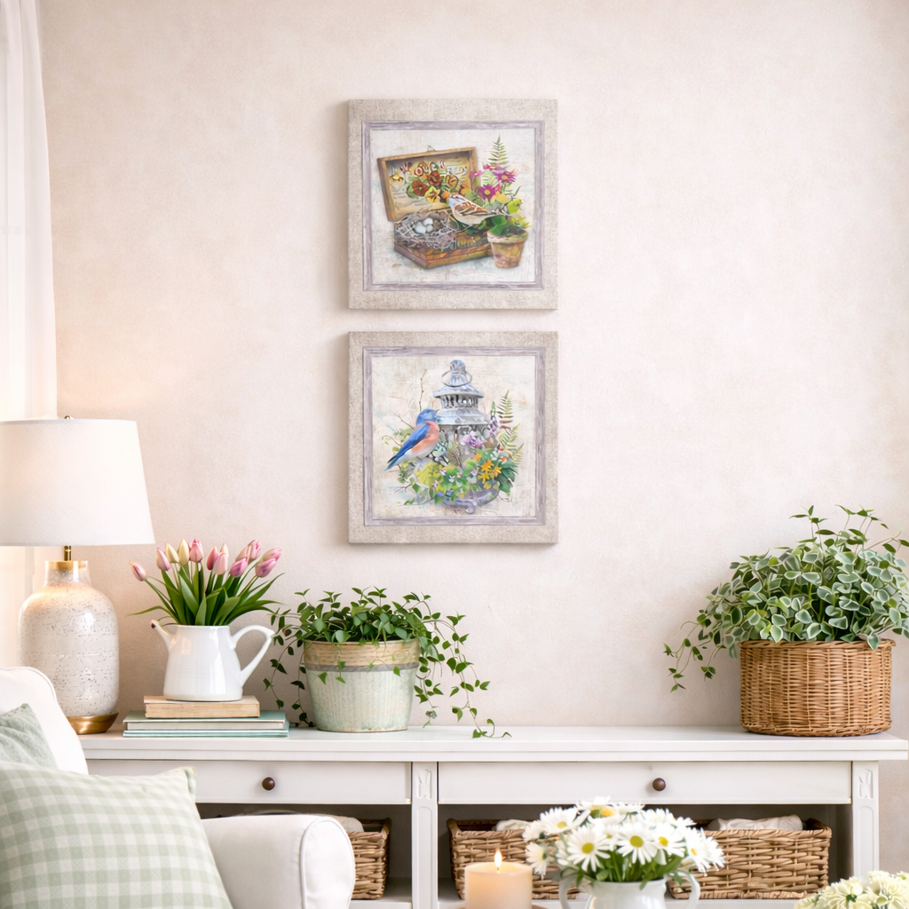 Birds of a Feather Canvas Prints Set of 2