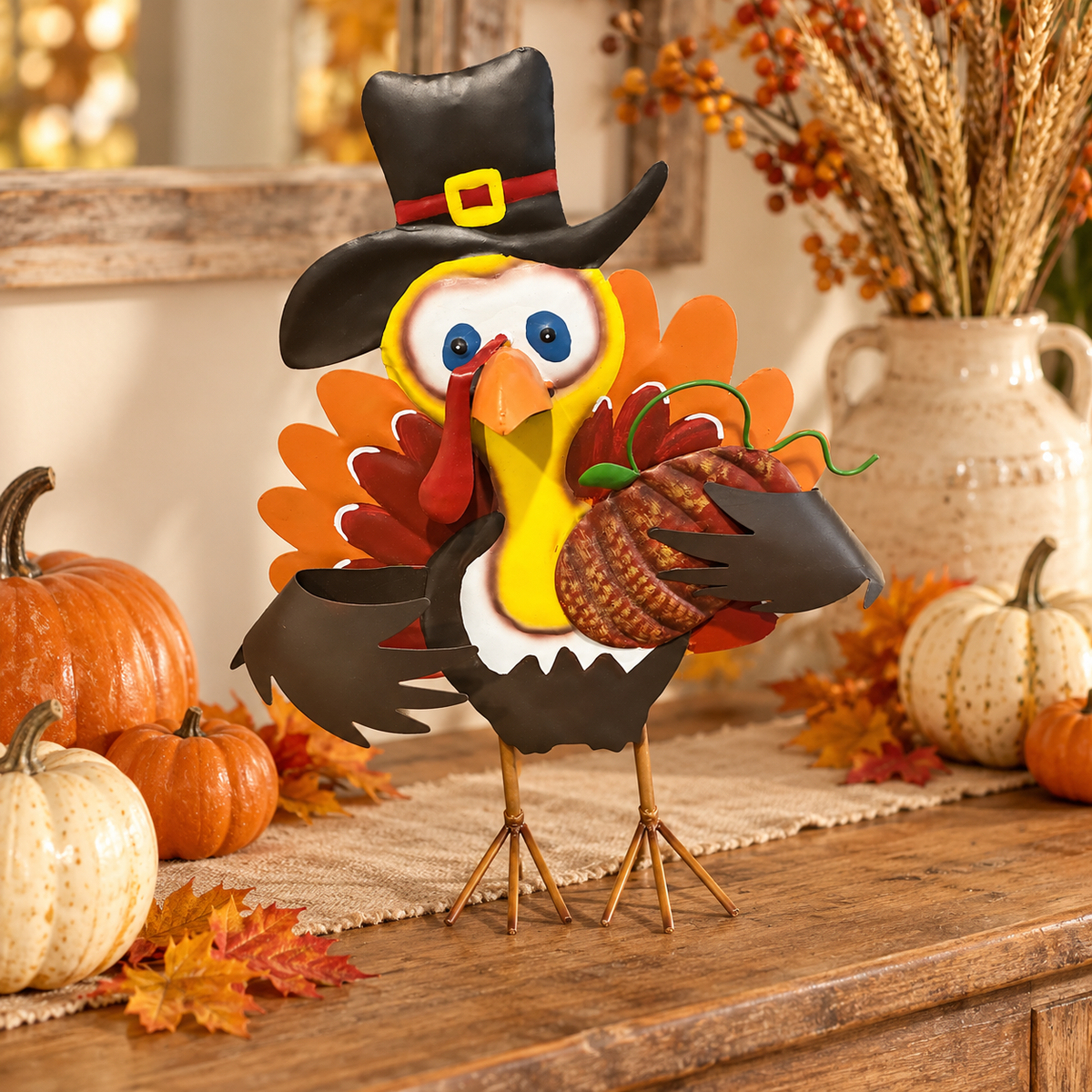 Harvest Hank Turkey Tabletop Decor