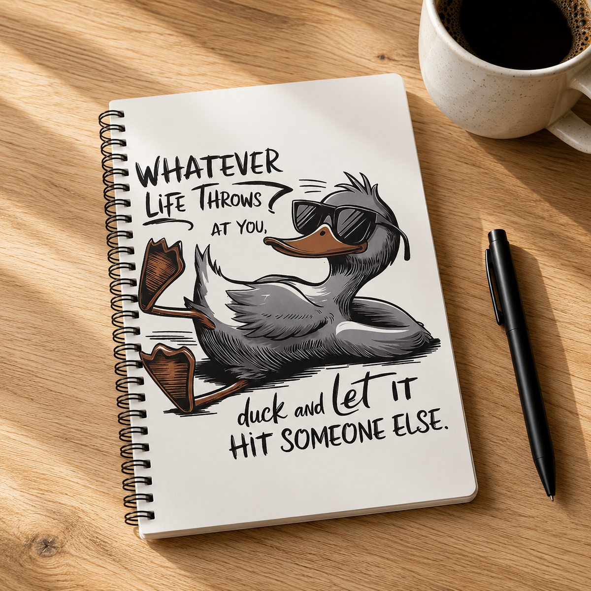 Duck & Let It Go Spiral Notebook