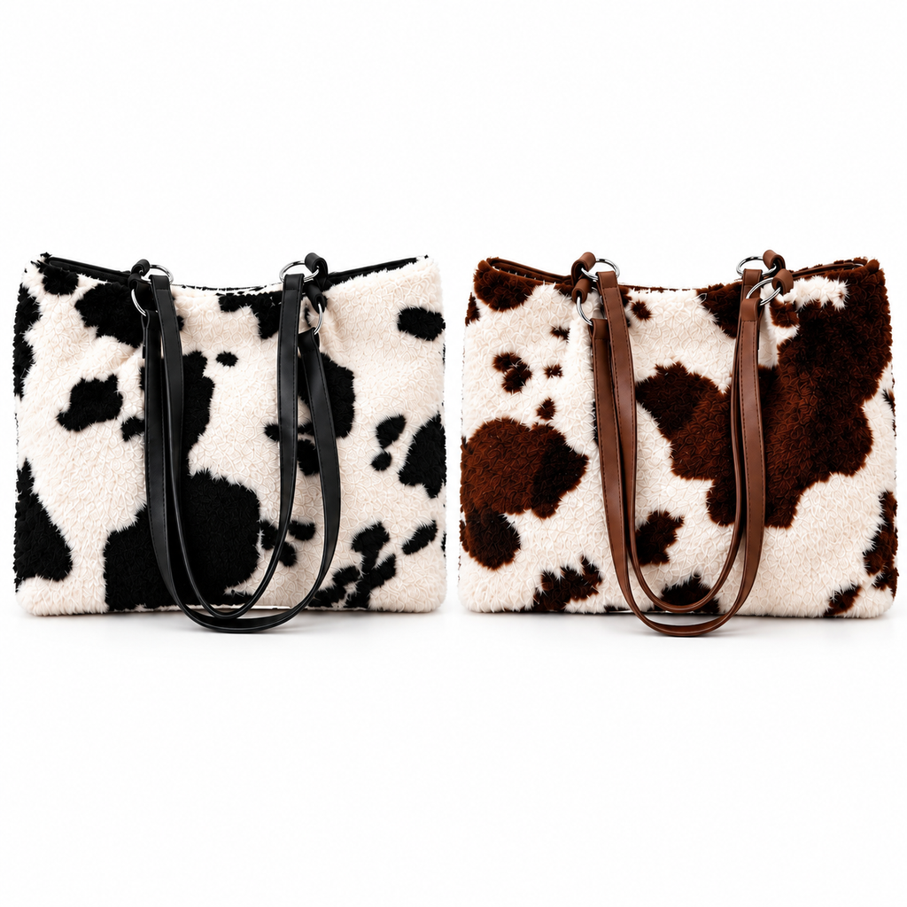 Country Chic Cow-Print Shoulder Bag-Multiple Color Options