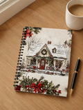 Christmas Snow Cabin Notebook