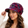 Berry Bloom Newsboy Cap