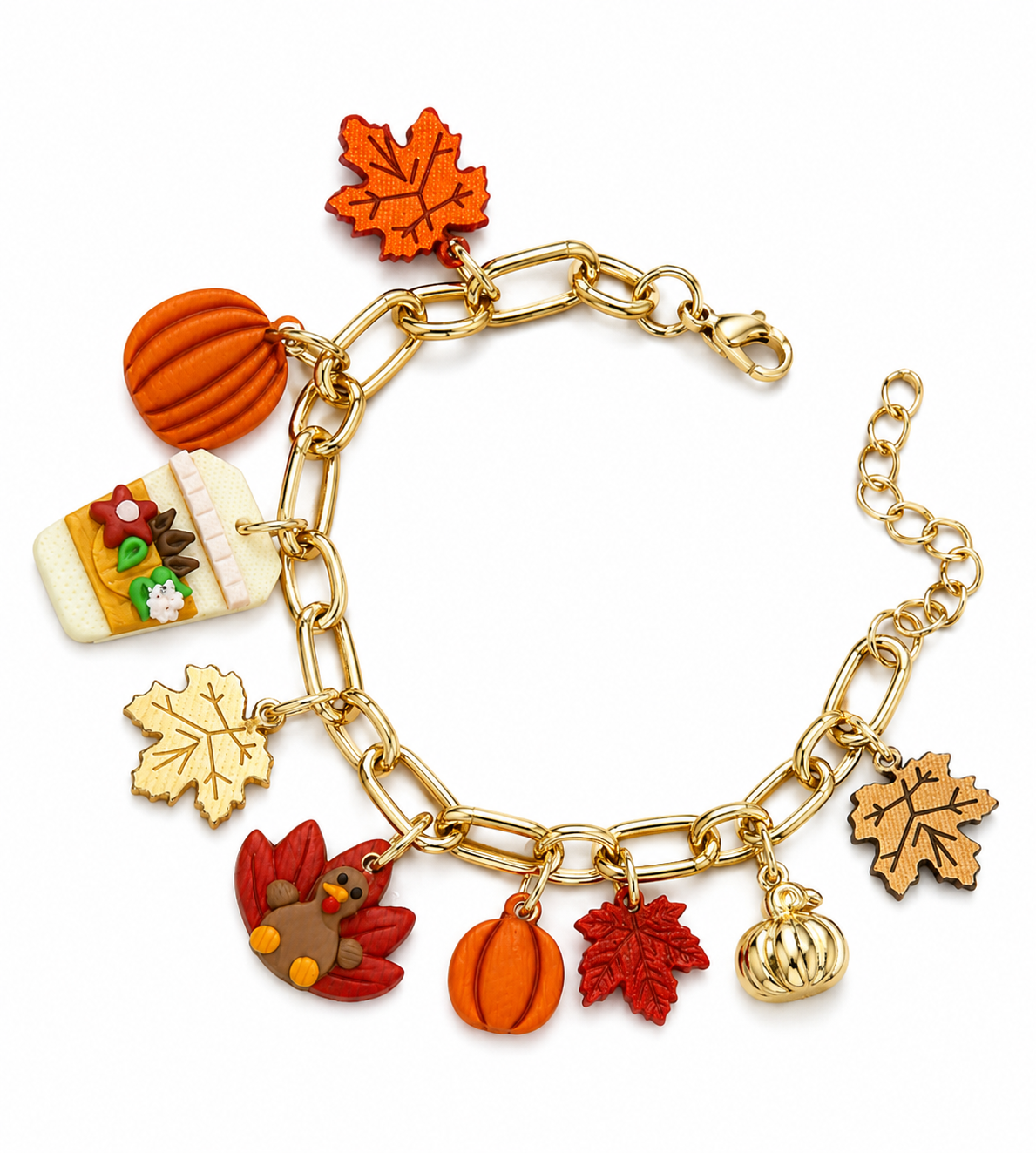 Autumn Harvest Charm Bracelet