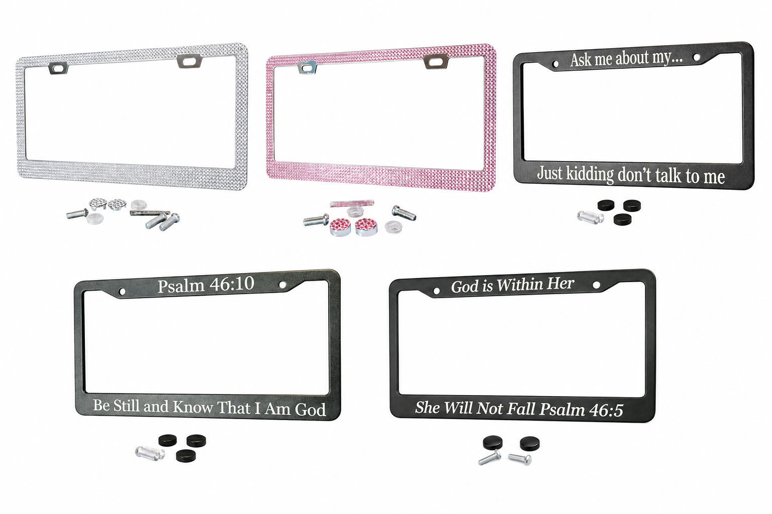 Decorative License Plate Frames-Multiple Style Choices