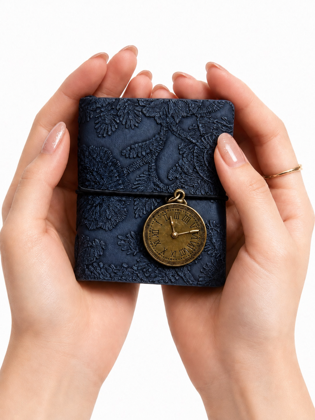 Vintage Keepsake MINI Notebooks With Clock Charm