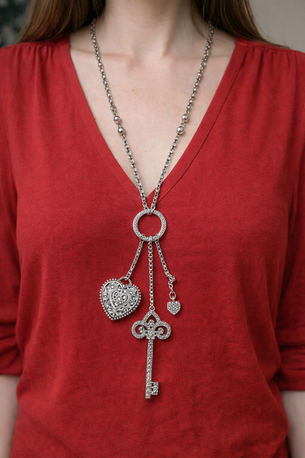 Key To My Heart Pendant Necklace